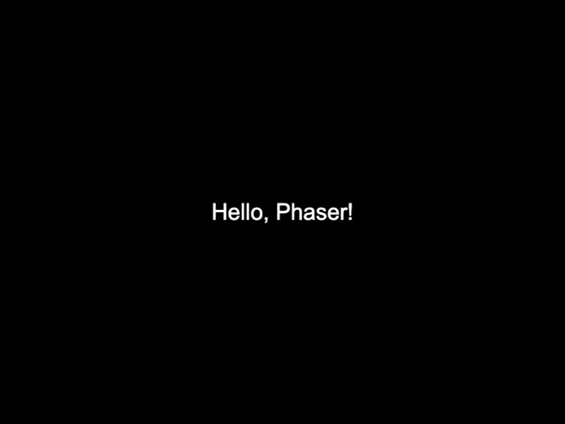 Phaser.js game window